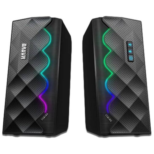 Marvo SG-269 RGB 2.0, 6W Gaming zvočnik 3,5mm/USB črn, (5000262276) Slike