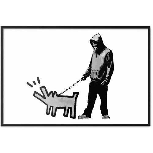  Plakat - Dog Art 42x29.7 Crni okvir Cene