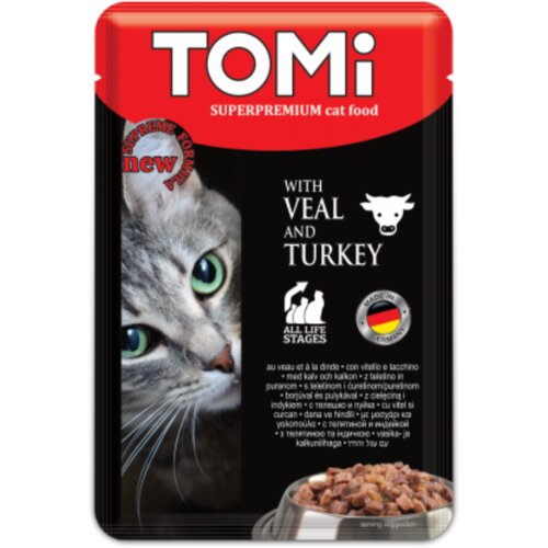 Tomi sos za mačke teletina i ćuretina 100g Slike