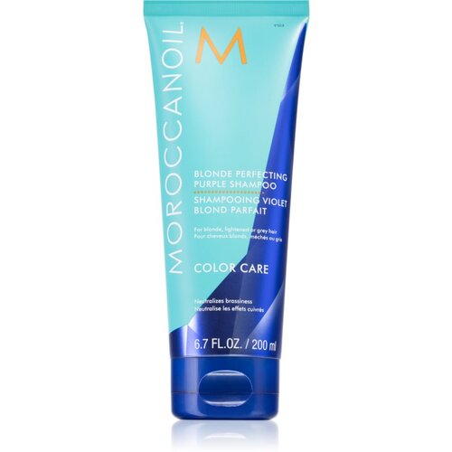 Moroccanoil Color Care Blonde Perfecting Purple Shampoo &amp;scaron;ampon za neutralizacijo rumenih tonov svetlih las 200 ml za ženske Slike