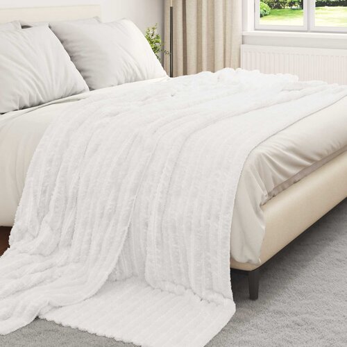  Pokrivači za bacanje 6 pcs Bijelo 240 x 220 cm Runo Slike