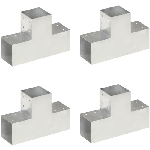  Spojnici za stupove u T-obliku 4 kom pocinčani metal 101x101 mm Cene
