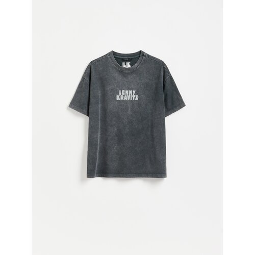 Reserved LADIES` T-SHIRT - tamnosivo Cijene