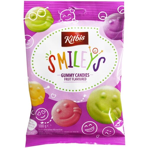 Nepoznato Gumene bombone KITBIS Smileys 100g Cene