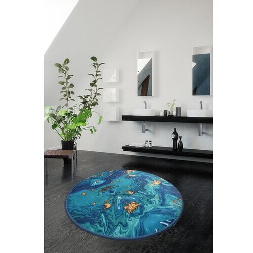 Lessentiel Maison Marbling prostirka za kupatilo, 100cm, plava Cene
