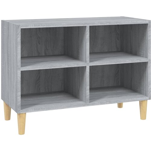 Maison Chic TV omarica - TV stojalo - Televizijska omarica z lesenimi nogami siva sonoma 69,5x30x50 cm, (21699731) Cene