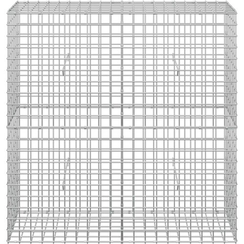  Gabion s 5 mm žicom i mrežom 5x5 cm 100x30x100 cm Slike