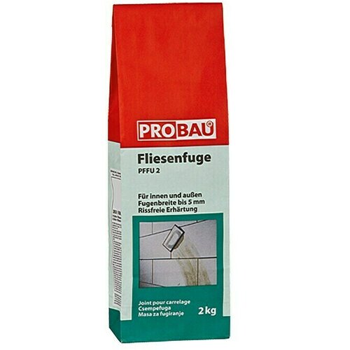 PROBAU Masa za fugiranje za pločice (Srebrnosive boje, 2 kg) Slike