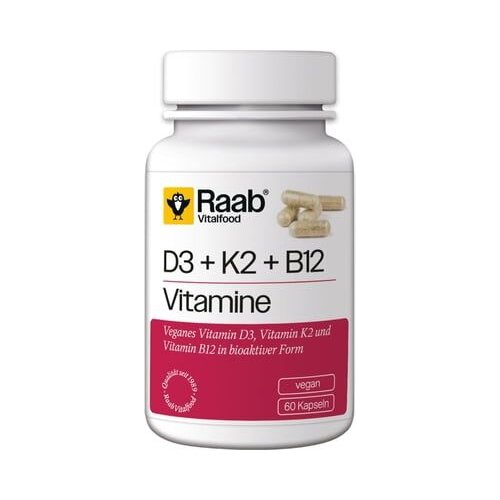 Raab Vitalfood GmbH Vitamin D3 + K2 + B12 460 mg Cene