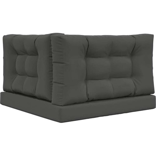  Jastuk za vanjsku sofU 3 pcs Antracit Poliester - Antracit 80 x 80 cm 1x sjedalo +1x naslon +1x bočna strana (3D s bartagom) Slike