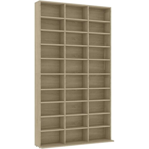  za CD-ove boja hrasta 102x23x177,5 cm konstruirano drvo Slike