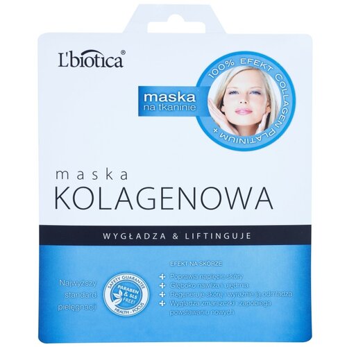 L&amp;acute;Biotica Masks Collagen Platinium maska iz platna s kolagenom 23 ml Slike