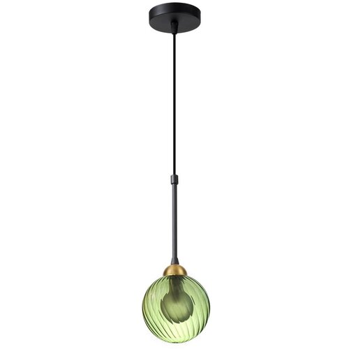 Squid Lighting Zelena viseća svjetiljka sa staklenim sjenilom &amp;oslash; 12 cm Twister &amp;ndash; Slike