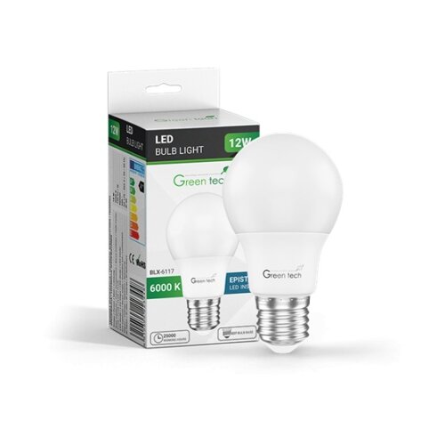 Greentech led sijalica e27 12w 6000k 1200lm a60 ip40 epistar chip ( BLX-6117 ) Cene