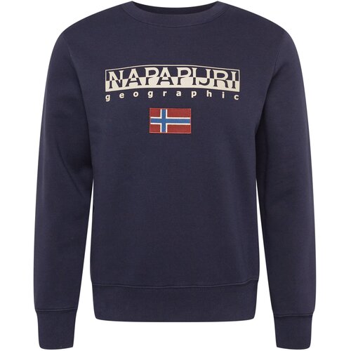 Napapijri Sweater majica 'AYAS' šampanjac / morsko plava / krvavo crvena / bijela Cene