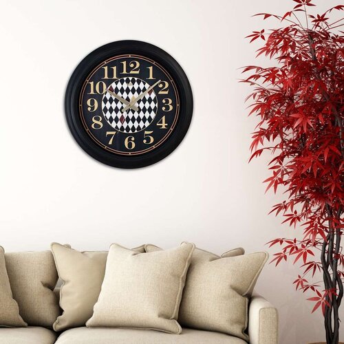 Wallity Zidni sat Hektor, 46x46 cm, crni Slike
