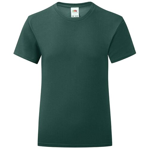 Fruit Of The Loom Iconic Girls' Green T-shirt Cene