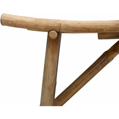  Vrtna klupa Prirodna 110 x 45 x 50 cm Bambus Slike
