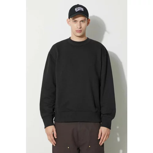 Adidas Bombažen pulover Contempo French Terry moški, črna barva