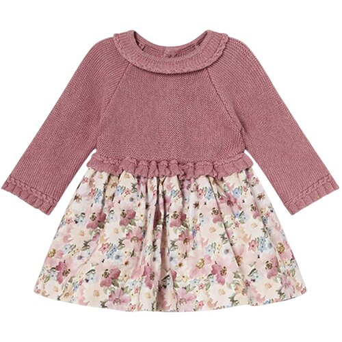 Mayoral otroška oblekica z dolgimi rokavi cardigan pink Cene