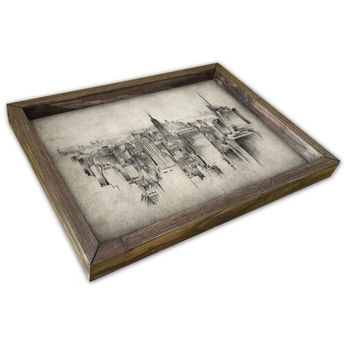 Hanah home poslužavnik AT-041, 30x40cm, &amp;scaron;areni Slike