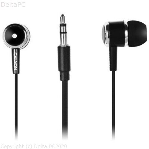 Canyon Stereo earphones Black CEP01B Slike