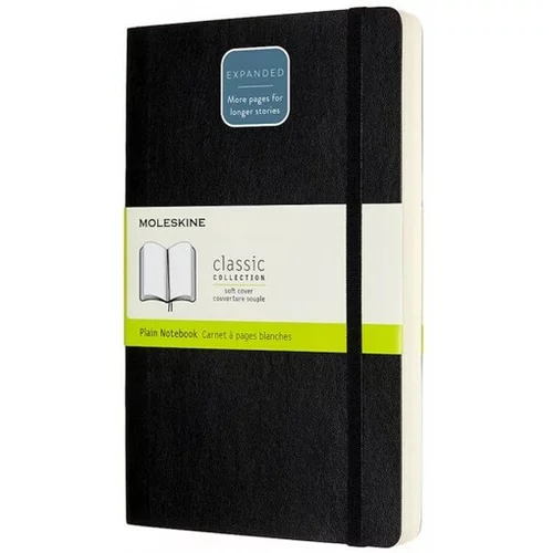 Moleskin E exspanded notebook, lg, brezčrtni, mehke platnice M-628066