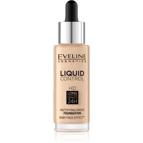 Eveline Liquid Control tekoči puder s pipeto odtenek 015 Light Vanilla 32 ml Cene
