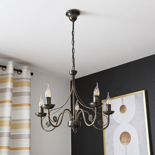  Luster na lancu DONATO 5xE14/40W/230V Slike
