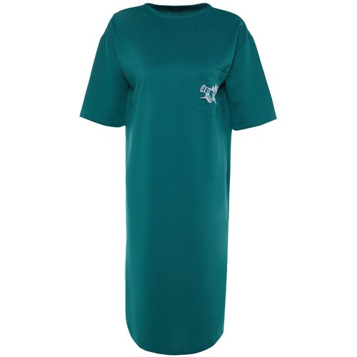 Trendyol Oil Printed Knitted Dress Cene
