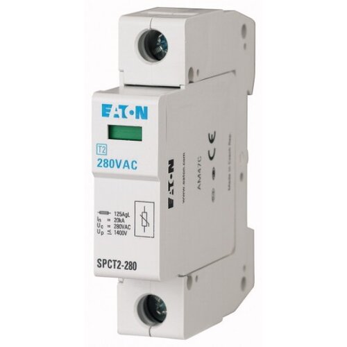 Eaton Odvodnik prenapona, klase T2, II, C, modularni, 1p+N 280V, 20kA SPCT2-280/1 167593 Cene