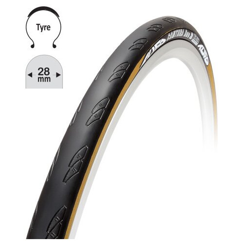 Tufo guma comtura duo 25 700x28c crn/bez ( 71211 ) Cene