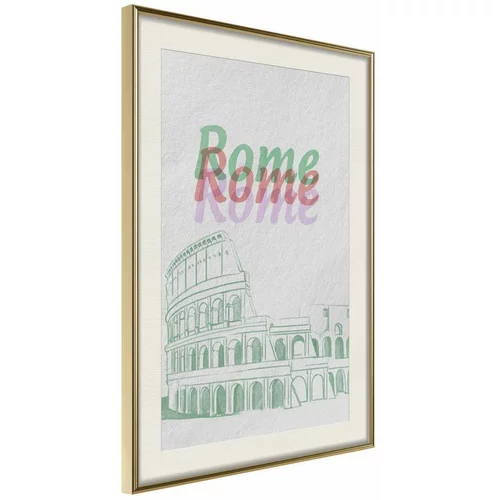  Poster - Pastel Rome 20x30