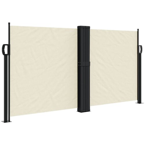 Maison Chic Zložljiva stranska tenda - Senčniki krem 120x1000 cm, (22042259) Slike