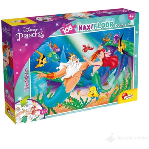 Lisciani Slagalica Mala Sirena 2u1 MAXI (108pcs) Slike