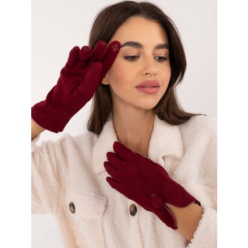 Wool Fashion Italia Gloves-AT-RK-23903.55-burgundy Slike