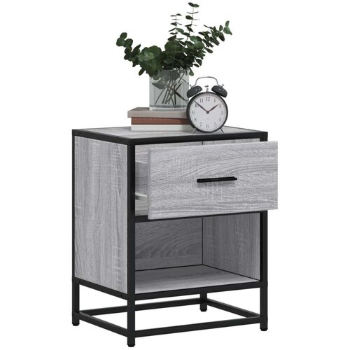 vidaXL Nočna omarica siva sonoma 40x31x50 cm inženirski les Cene