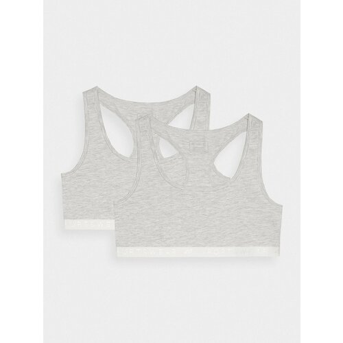 4f Women's Cotton Everyday Bra (2 Pack) - Grey Slike