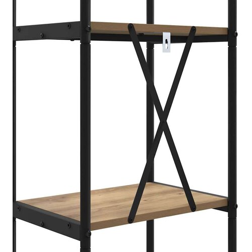 VidaXL Polica hrast artisan 40 x 30 x 183 cm Konstruirano drvo Slike