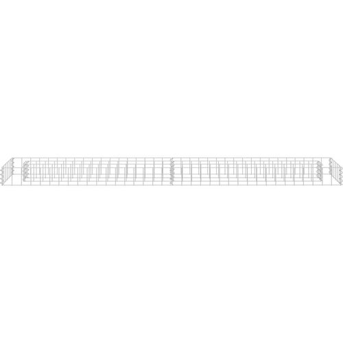 VidaXL gabionska povi&amp;scaron;ena gredica od pocinčanog čelika 180x30x10 cm Slike
