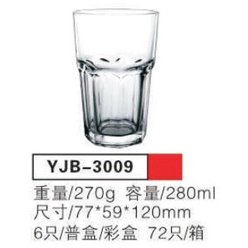 Staklena casa 6/1 280ml YJB-3009 Slike