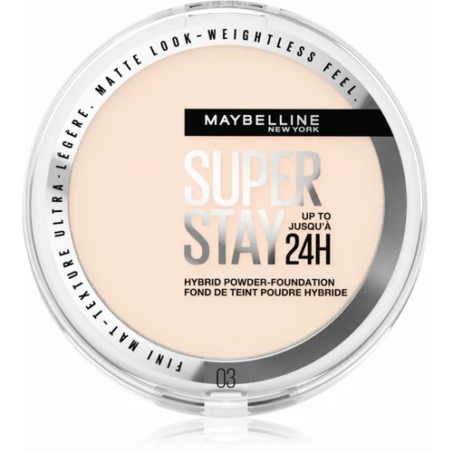 Maybelline SuperStay® 24H Hybrid Powder-Foundation mat puder v prahu 9 g odtenek 03