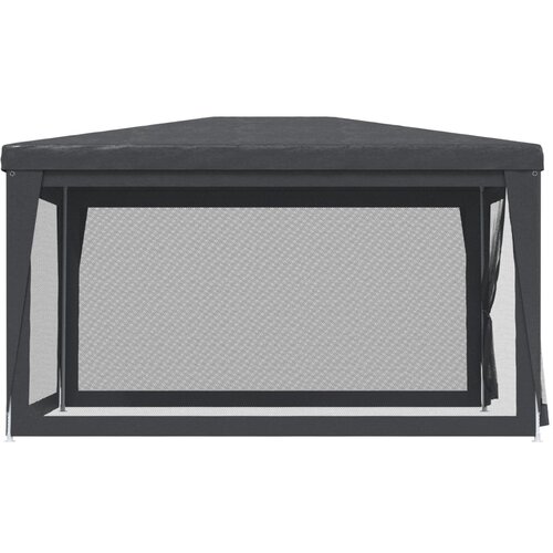  za zabave s 4 mrežasta bočna zida antracit 3 x 4 m HDPE Slike