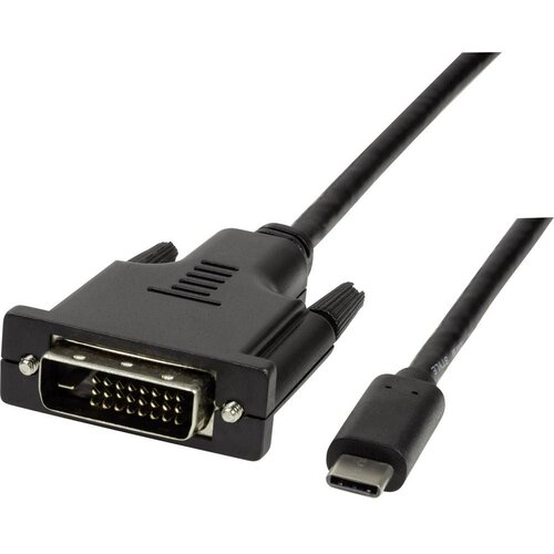 Logilink USB / DVI Priključni kabel [1x Muški konektor USB 2.0 tipa C - 1x Muški konektor DVI, 24 + 1 pol] 1.8 m Crna Cijene