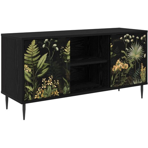  ormar RHENEN 102 x 33 x 51 cm Crni hrast Konstruirano drvo Cene