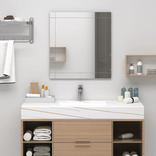 VidaXL Stensko ogledalo 100x60 cm steklo Slike