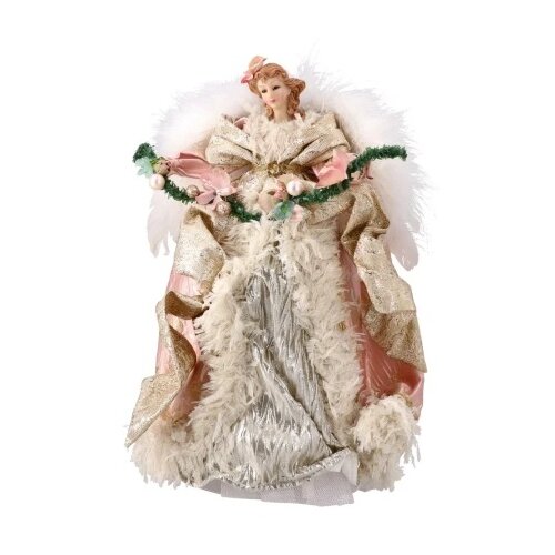 Festa Angel 10, novogodišnja dekoracija, vila, zlatna, 40cm Cene