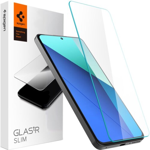 Spigen KALJENO STEKLO GLAS.TR SLIM PAKET 2 ETUI ZA XIAOMI REDMI NOTE 13 4G LTE, (5000302868) Slike