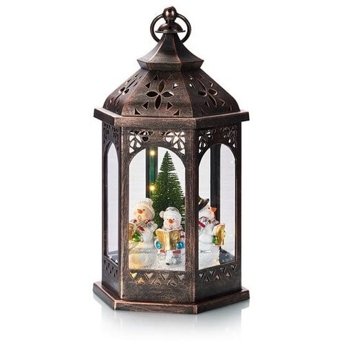 Marksl&amp;ouml;jd 704973 - ROLF božićna LED dekoracija LED/3xAA braon lanterna Slike