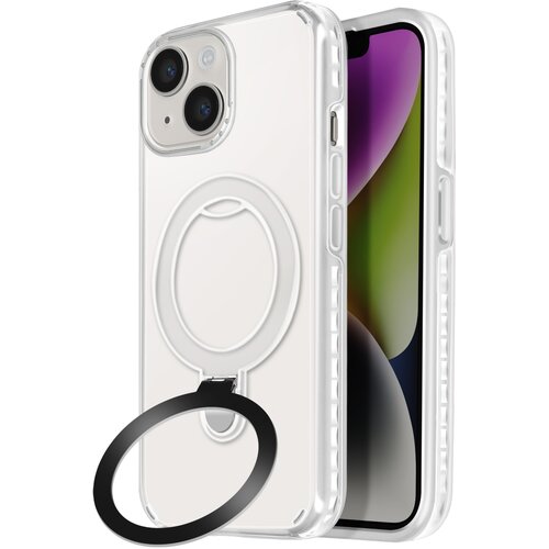 AVIZAR MagSafe ohišje za iPhone 14 in 13 Odporno na udarce s stojalom, Bela, (5000015116) Cene